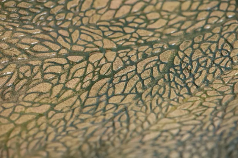 Padrão craquelê verde em cerâmica