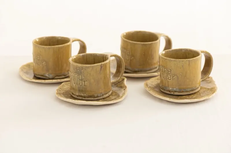 Canecas ocre Norma Vilar